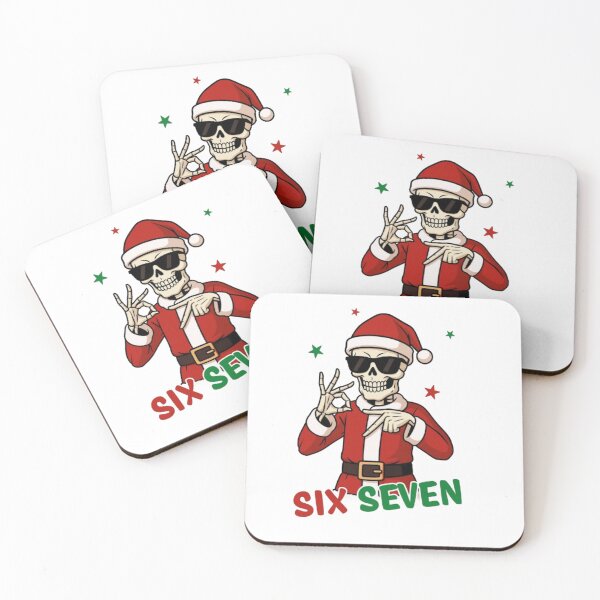 Item preview, six seven skeleton in santa suit designed and sold by CanvasRebel.