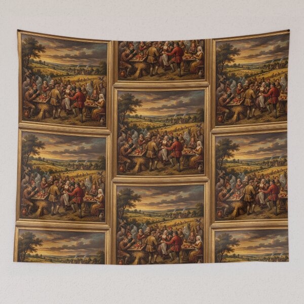 Item preview, Demonic harvest festival after Hieronymus Bosch and Pieter Bruegel designed and sold by Vintage Designs +.
