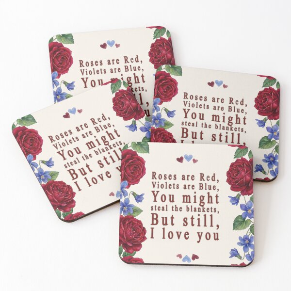 Item preview, Roses Are Red, You Steal the Blankets (But I Still Love You) designed and sold by kornkobart.