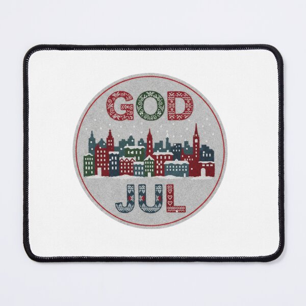 Item preview, Reykjavik Gleðileg Jól Nordic Winter Felt Patch designed and sold by Imaginarium of Chaos falcon88 .