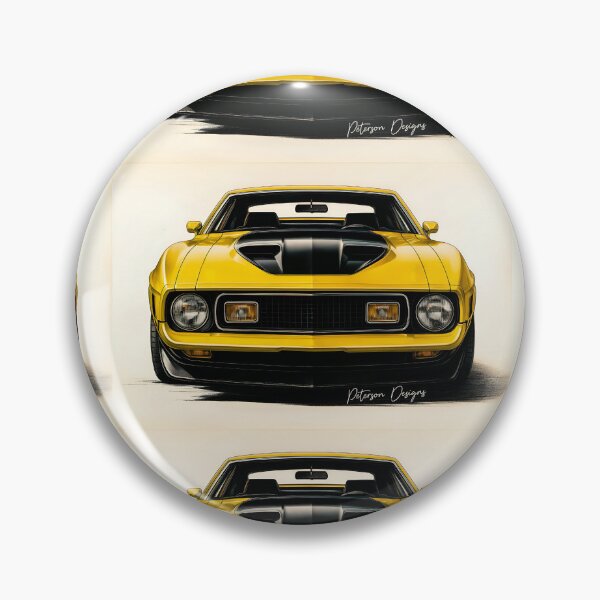 Item preview, Ford Mustang Mach 1 Fanart (Yellow 2) designed and sold by Peterson Designs.