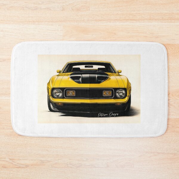 Item preview, Ford Mustang Mach 1 Fanart (Yellow 2) designed and sold by Peterson Designs.