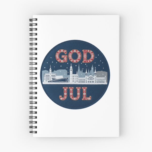 Item preview, Oslo God Jul Nordic Christmas Embroidered Patch designed and sold by Imaginarium of Chaos falcon88 .