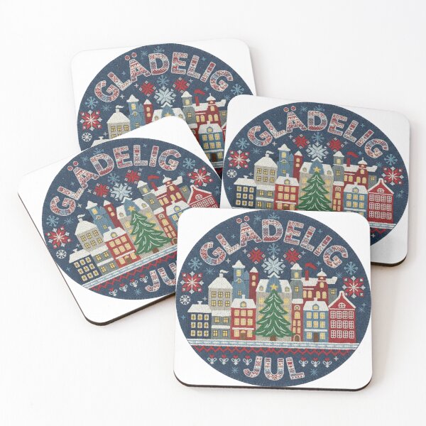 Item preview, Copenhagen Glædelig Jul Hygge Felt Xmas Patch designed and sold by Imaginarium of Chaos falcon88 .
