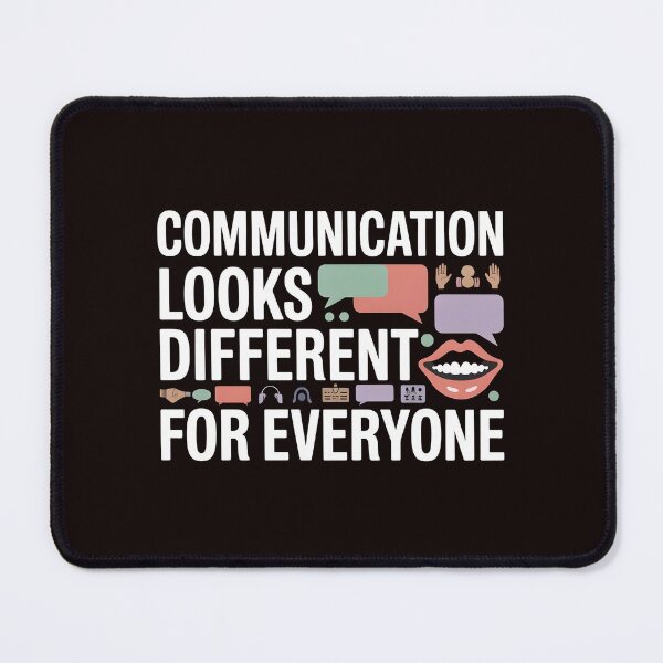 Item preview, Communication Looks Different Speech Therapy – Inclusive Mental Health Quote designed and sold by Redgiant87x.