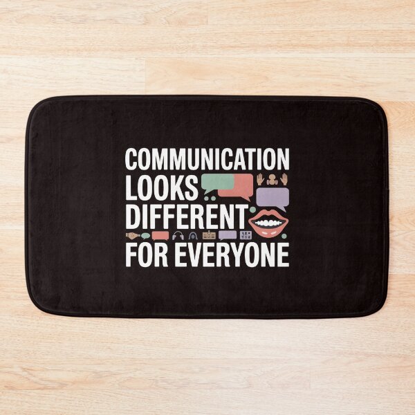 Item preview, Communication Looks Different Speech Therapy – Inclusive Mental Health Quote designed and sold by Redgiant87x.