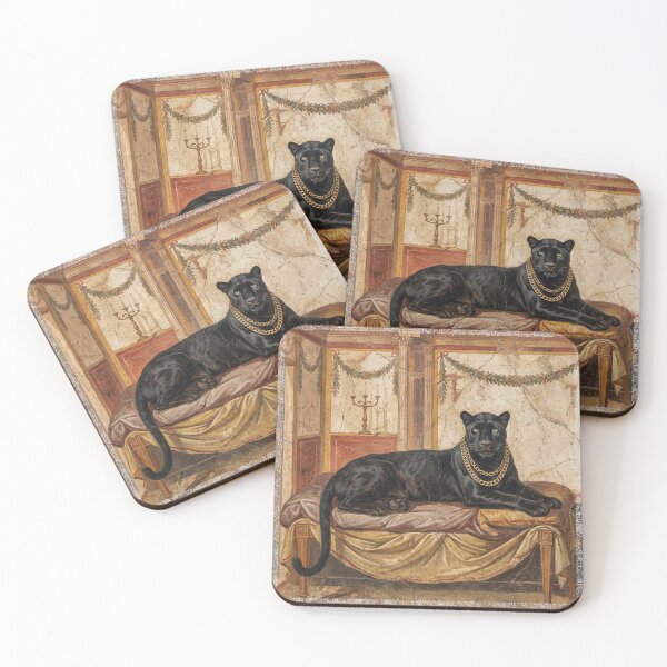 Item preview, Imperial Shadow: Black Panther in a Roman Atrium designed and sold by FreiherrPK.