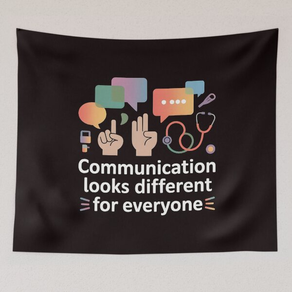 Item preview, Communication Looks Different Speech Therapy – SLP Mental Health Message designed and sold by Redgiant87x.