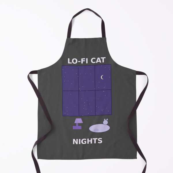 Item preview, Lo‑Fi Cat Nights – Cozy Bedroom Poster & Sticker designed and sold by LissethsWorld.