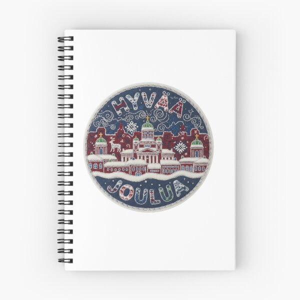 Item preview, Helsinki Hyvää Joulua Nordic Felt Christmas Emblem designed and sold by Imaginarium of Chaos falcon88 .