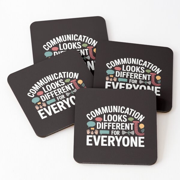 Item preview, Communication Looks Different Speech Therapy – Proud Speech Therapist Saying designed and sold by Redgiant87x.