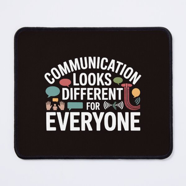 Item preview, Communication Looks Different Speech Therapy – Proud Speech Therapist Saying designed and sold by Redgiant87x.