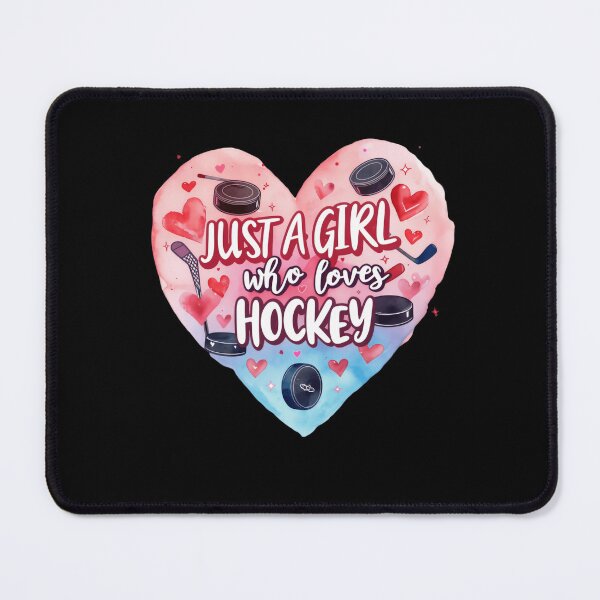 Item preview, Just a girl who loves hockey chasing fun designed and sold by SkeletonsDanger.