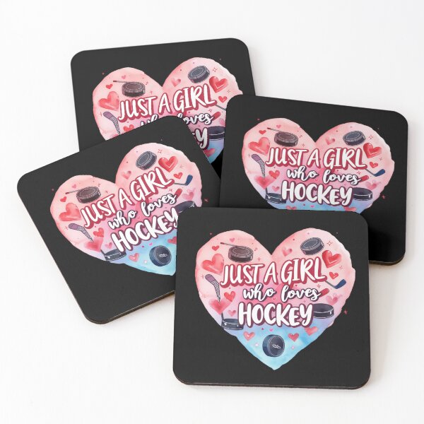 Item preview, Just a girl who loves hockey chasing fun designed and sold by SkeletonsDanger.
