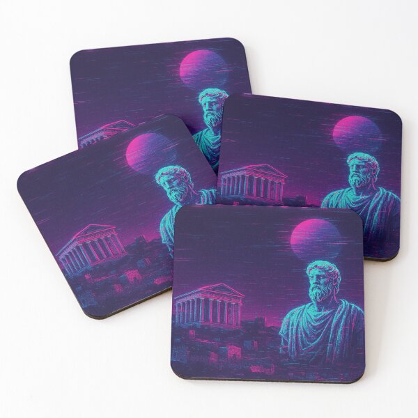 Item preview, Syracuse Italy Neon Vaporwave Greek Statue Aesthetic designed and sold by A E S T H E T A T A G.