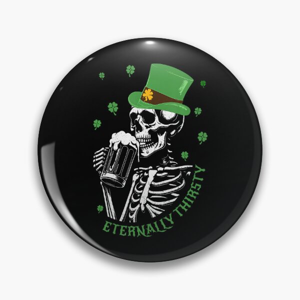 Item preview, St Patricks Day Skeleton Skull Beer Saint Pattys designed and sold by tinglatoravi.