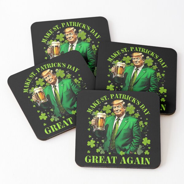Item preview, Funny Trump Make St Patrick'S Day Great Again Irish Shamrock designed and sold by tinglatoravi.