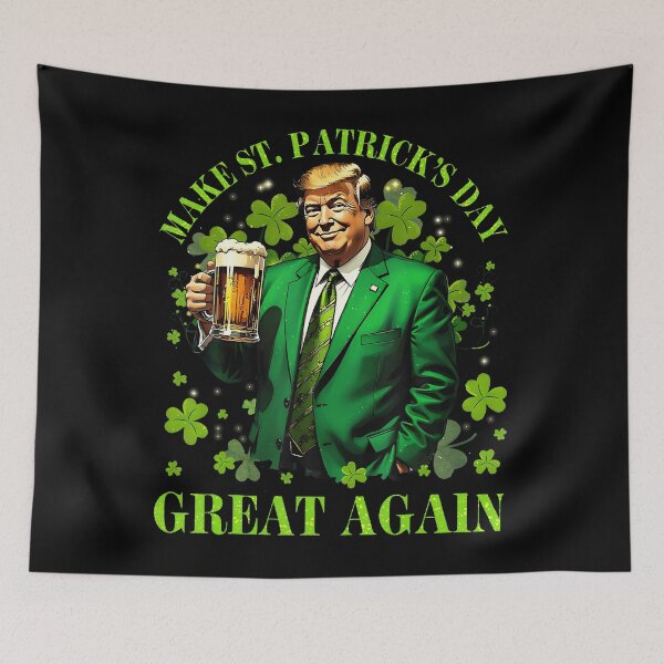 Item preview, Funny Trump Make St Patrick'S Day Great Again Irish Shamrock designed and sold by tinglatoravi.