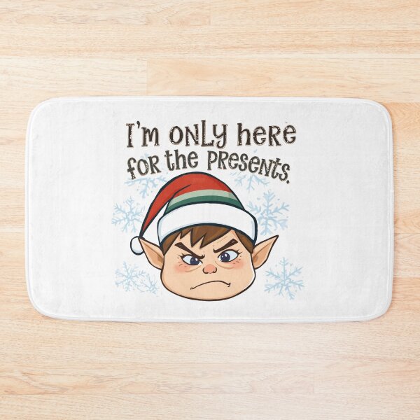 Item preview, Grumpy Christmas Elf | Funny I'm Only Here For The Presents Holiday Graphic designed and sold by SlomianyPisarz.