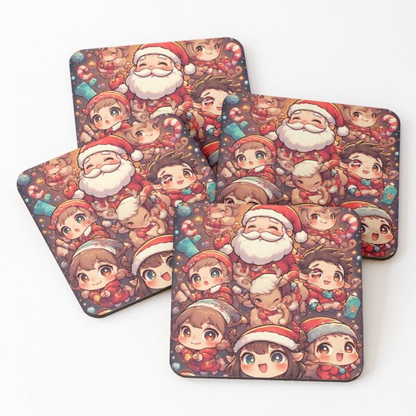 Item preview, Kawaii Santa Squad – Cute Christmas Chibi Celebration Art designed and sold by AIARCZ.