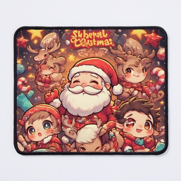 Item preview, Kawaii Santa Squad – Cute Christmas Chibi Celebration Art designed and sold by AIARCZ.