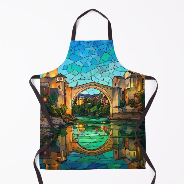 Item preview, Stained Glass Mostar Bridge designed and sold by DenBox.