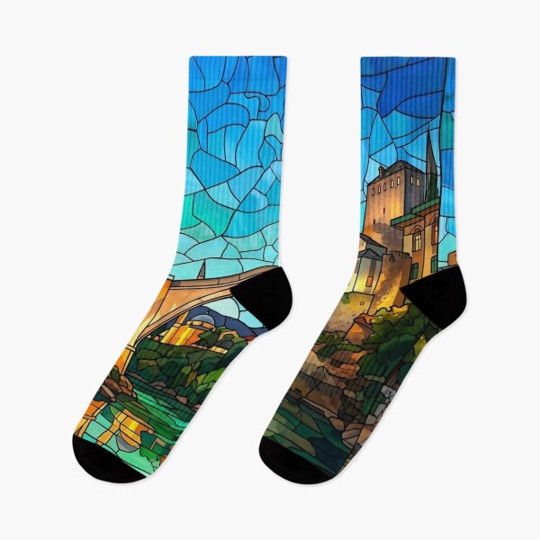 Item preview, Stained Glass Mostar Bridge designed and sold by DenBox.