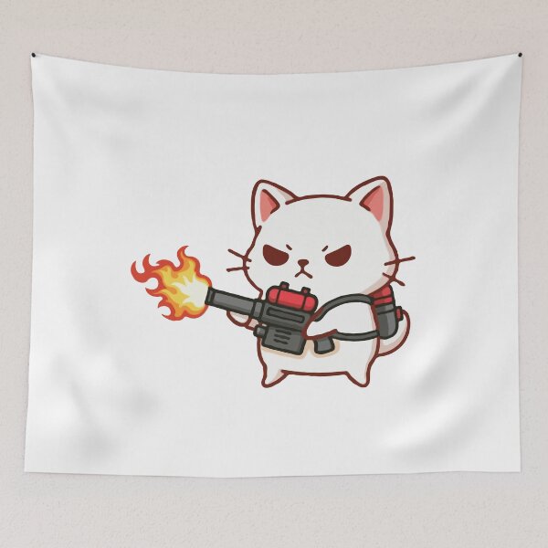 Item preview, Cat Flame Throw designed and sold by Gkinoki.