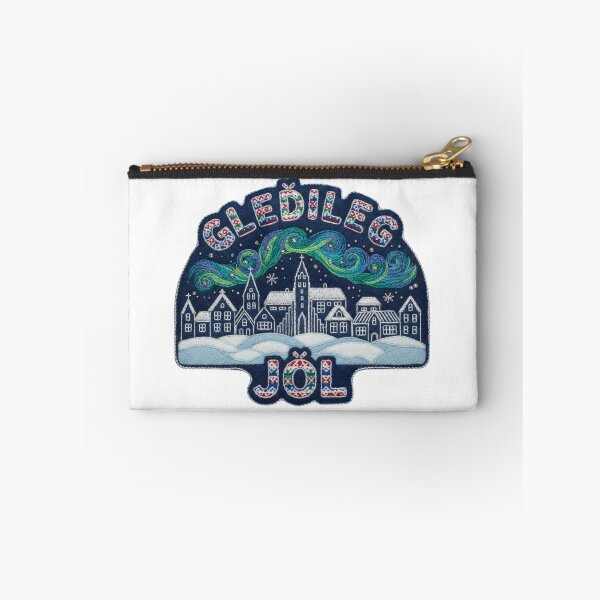 Item preview, Reykjavik Gleðileg Jól Nordic Winter Felt Patch designed and sold by Imaginarium of Chaos falcon88 .