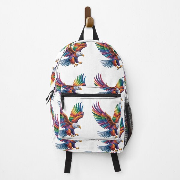 Item preview, Rainbow Spirit Eagle – Colorful Fantasy Bird Art designed and sold by RBToper.