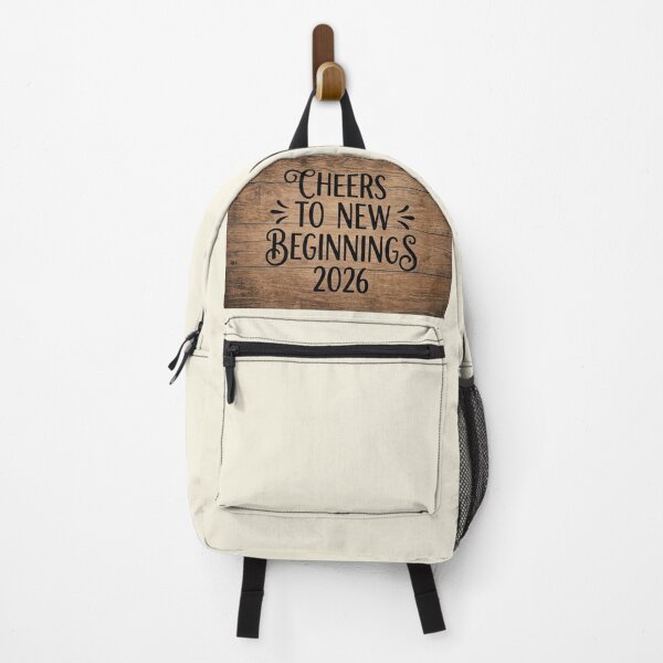 Item preview, Cheers to New Beginnings 2026 – Rustic New Year Quote designed and sold by MESSY-MIND.