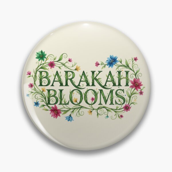 Item preview, Barakah Blooms - Beautiful Floral Lettering Design designed and sold by D-Islamic.