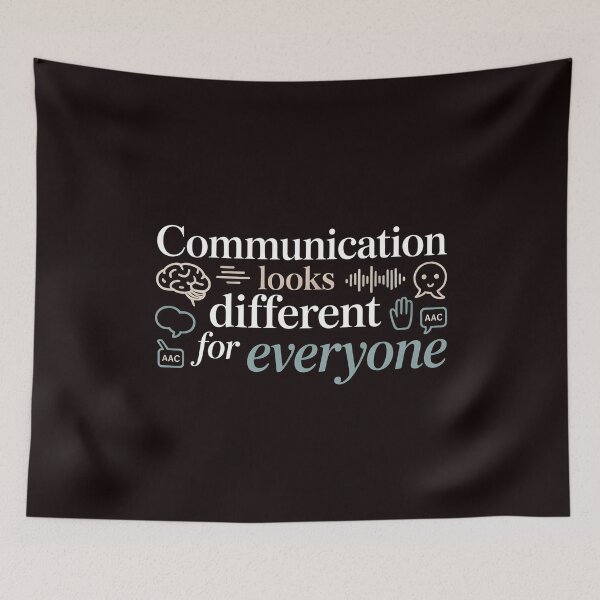 Item preview, Communication Looks Different Speech Therapy – Neurodiversity Support Message designed and sold by Redgiant87x.