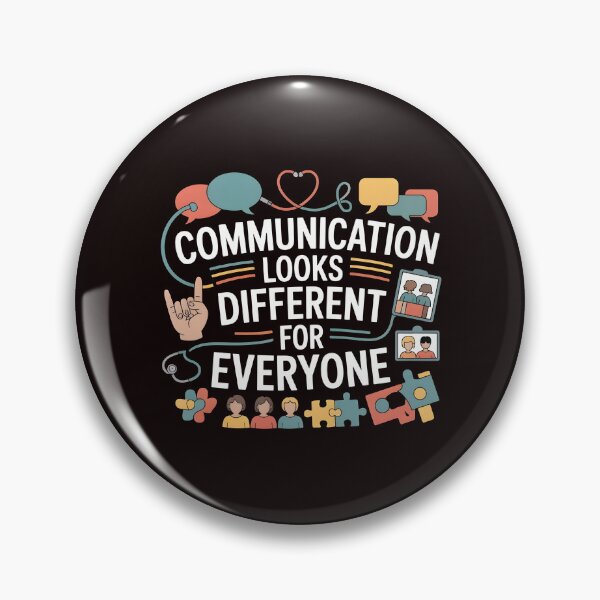 Item preview, Communication Looks Different Speech Therapy – Mental Health Awareness Design designed and sold by Redgiant87x.
