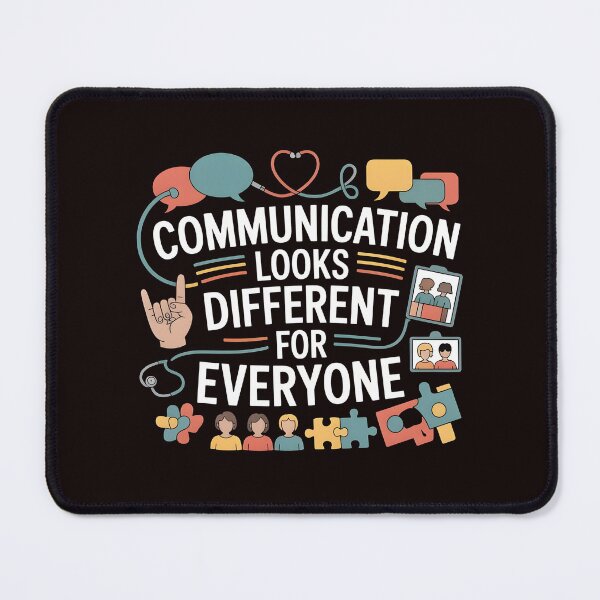 Item preview, Communication Looks Different Speech Therapy – Mental Health Awareness Design designed and sold by Redgiant87x.
