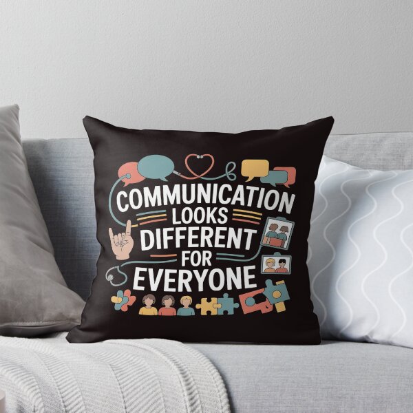 Item preview, Communication Looks Different Speech Therapy – Mental Health Awareness Design designed and sold by Redgiant87x.