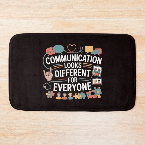 Item preview, Communication Looks Different Speech Therapy – Mental Health Awareness Design designed and sold by Redgiant87x.