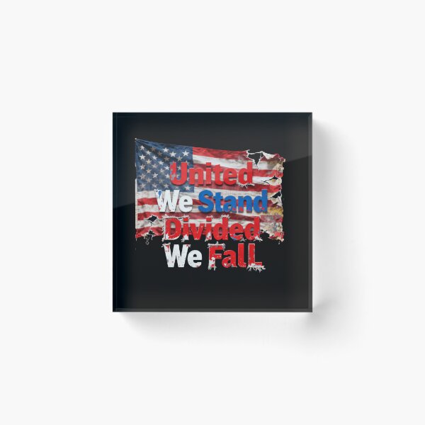 Item preview, United We Stand Divided We Fall America Strong designed and sold by SkeletonsDanger.