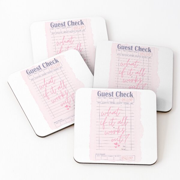 Item preview, What If It All Works Out - Retro Vintage Guest Check designed and sold by SaltedBeachPaperie.