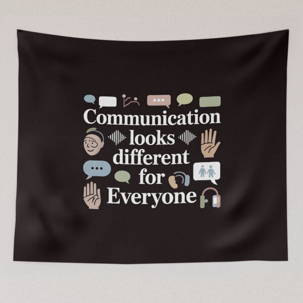 Item preview, Communication Looks Different Speech Therapy – Inclusive Communication Saying designed and sold by Redgiant87x.