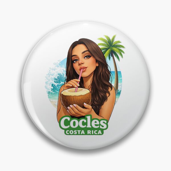 Item preview, Daniza, Costa Rican national artist, Caribbean sea surf coconut designed and sold by OuterFuselage.