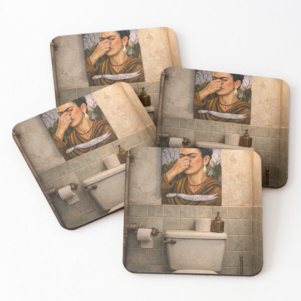 Item preview, Frida Kahlo on the toilet designed and sold by Mad-by-The-O.