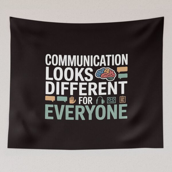 Item preview, Communication Looks Different Speech Therapy – Mental Health & SLP Message designed and sold by Redgiant87x.