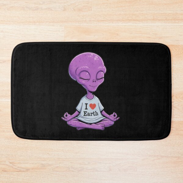 Item preview, Peaceful Purple Alien Meditation - ZORP designed and sold by Rose Collection Shop.