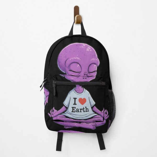 Item preview, Peaceful Purple Alien Meditation - ZORP designed and sold by Rose Collection Shop.