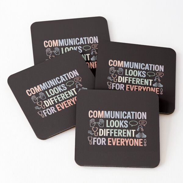Item preview, Communication Looks Different Speech Therapy – Support All Voices Quote designed and sold by Redgiant87x.