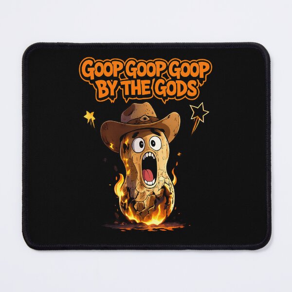 Item preview, Screaming Bungulator Panic – Flaming Peanut Cowboy Meme designed and sold by PunchDrop.