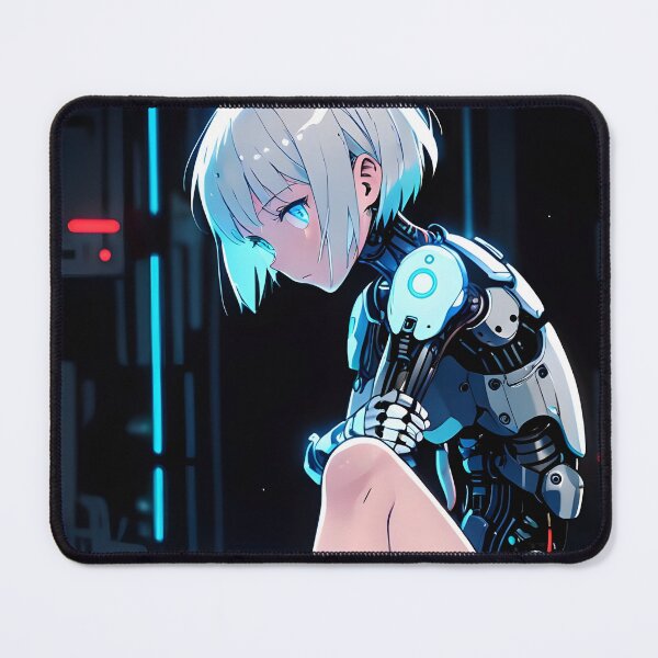 Item preview, ECHO: Barefoot Self-Repair Scene | Cute Cyberpunk Anime Girl designed and sold by Sytrics.