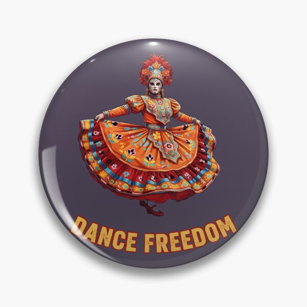 Item preview, Dance Freedom Folkloric Dancer Traditional Art designed and sold by AbcDigs Studio.
