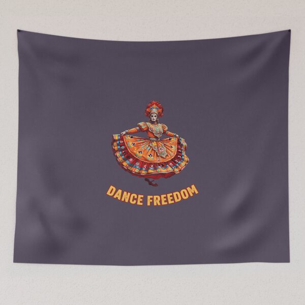 Item preview, Dance Freedom Folkloric Dancer Traditional Art designed and sold by AbcDigs Studio.